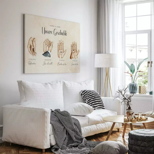 Personalisierte Leinwand