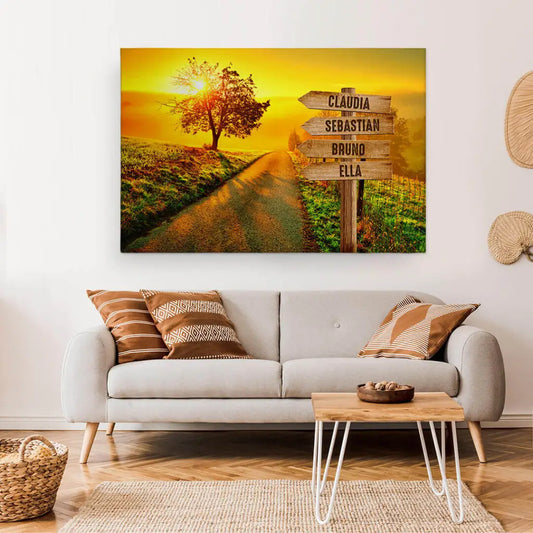 Personalisierte Leinwand ’Abendsonne’