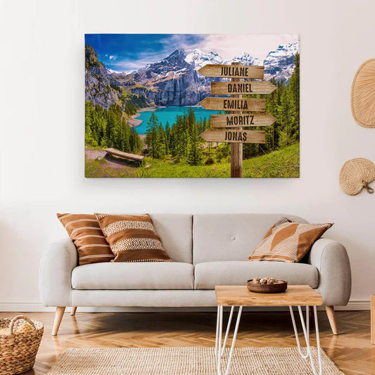 Personalisierte Leinwand ’Bergpanorama’