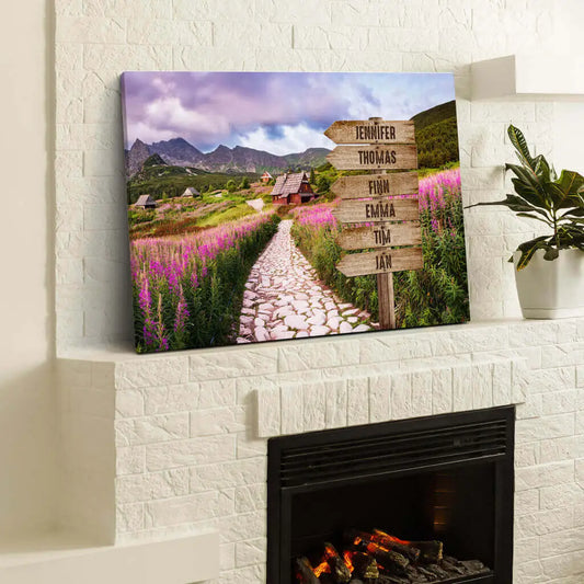 Personalisierte Leinwand ’Bergpfad’