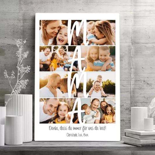 Personalisierte Leinwand Personalisierte Leinwand ’Collage Mama’ 2