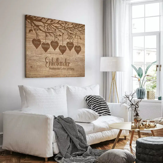 Personalisierte Leinwand ’Enkelkinder’ 2