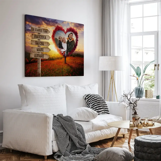 Personalisierte Leinwand ’Euer Herzbaum’ 2