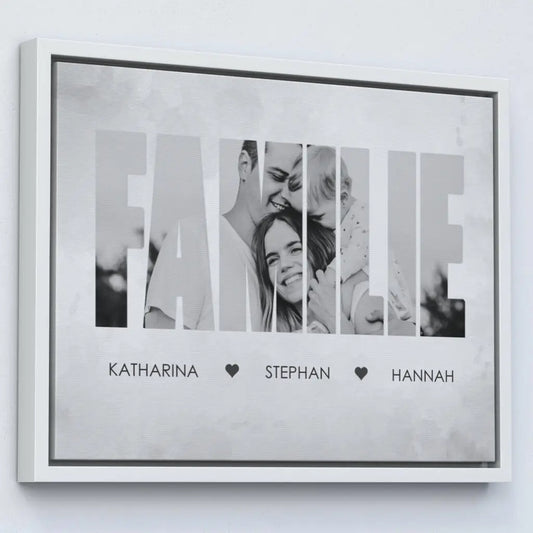 Personalisierte Leinwand ’Familienbild’