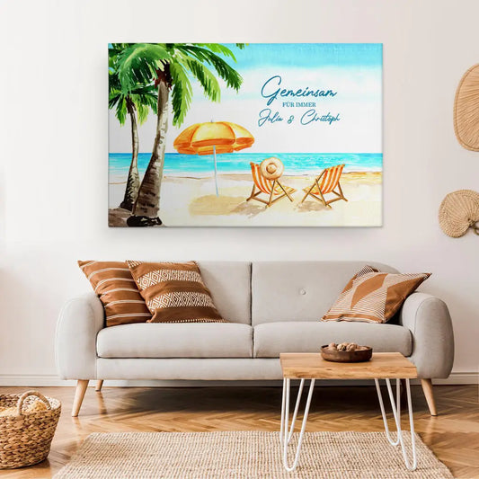 Personalisierte Leinwand ’Gemeinsam’