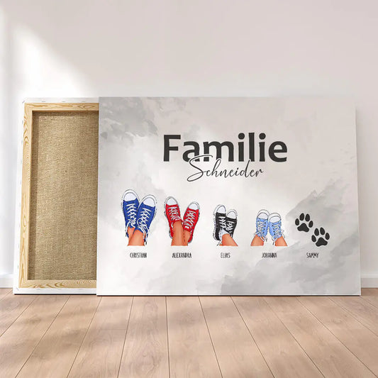 Personalisierte Leinwand ’Hier wohnen...’