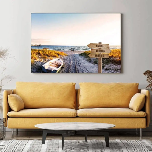 Personalisierte Leinwand ’Meerblick’