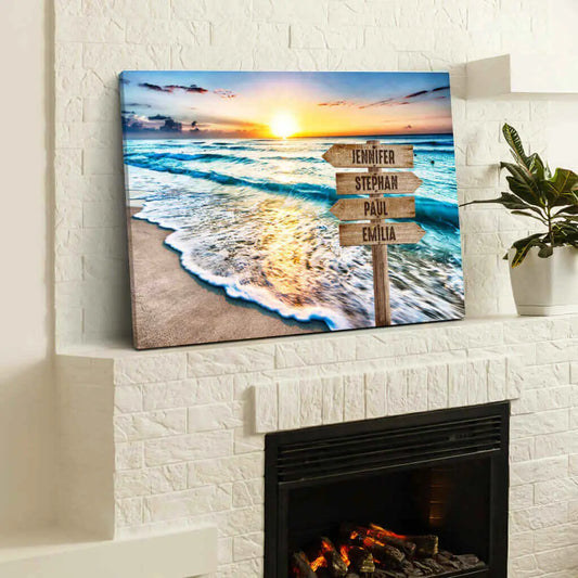 Personalisierte Leinwand ’Ozean’