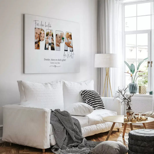 Personalisierte Leinwand Personalisierte Leinwand ’PAPA’ 2