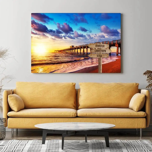 Personalisierte Leinwand ’Pier’