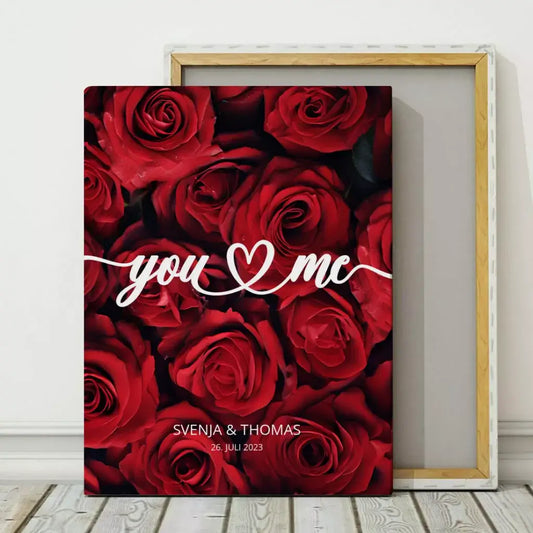 Personalisierte Leinwand You & Me 2