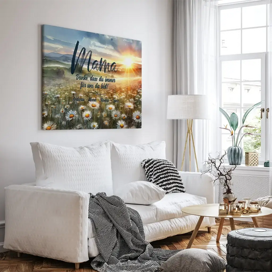 Personalisierte Leinwand zum Muttertag 2