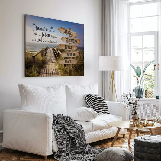 Personalisierte Leinwand