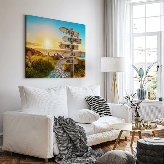 Personalisierte Leinwand