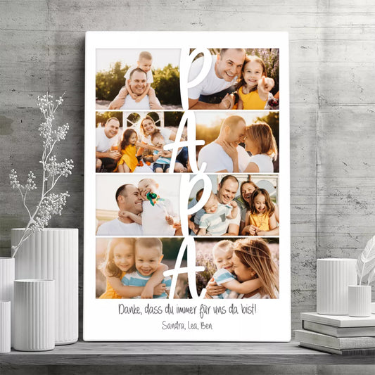 Personalisierte Leinwand Personalisierte Leinwand ’Collage Papa’ 2