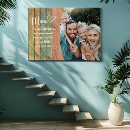 Personalisierte Leinwand "Mama"