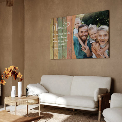 Personalisierte Leinwand "Mama"