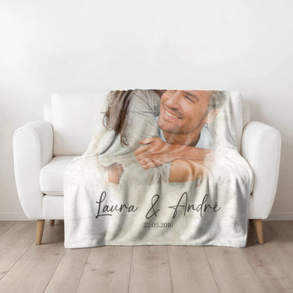 Personalisierte Decke "Aquarell"