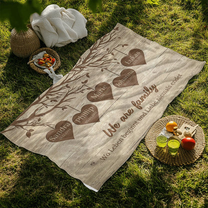 Personalisierte Decke "Unsere Familie"