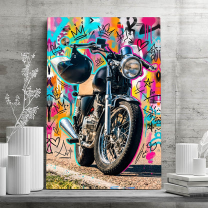 Personalisierte Leinwand - Dein Traumfahrzeug als Graffiti-Kunstwerk