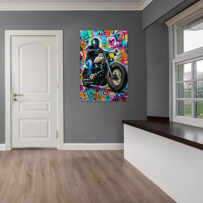 Personalisierte Leinwand - Dein Traumfahrzeug als Graffiti-Kunstwerk