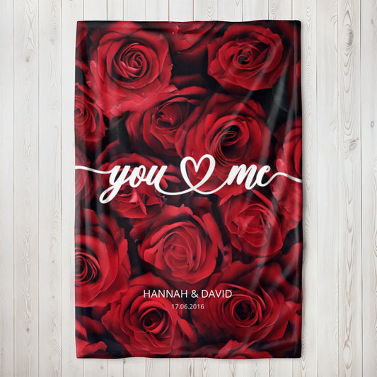 Personalisierte Decke "You & Me"