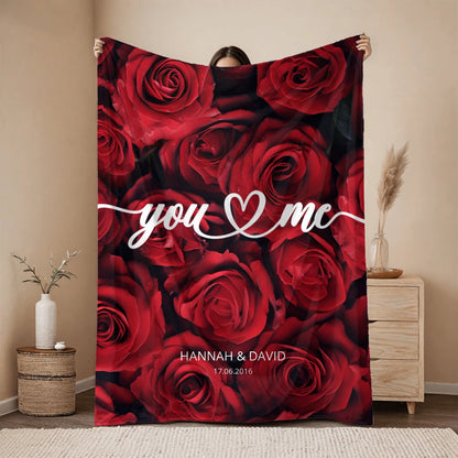 Personalisierte Decke "You & Me"
