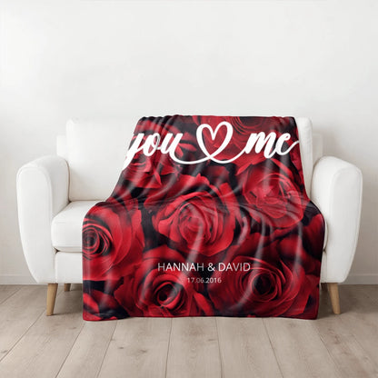 Personalisierte Decke "You & Me"