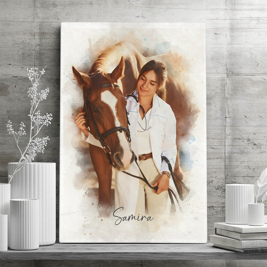 Personalisierte Leinwand - Dein Pferd als Kunstwerk