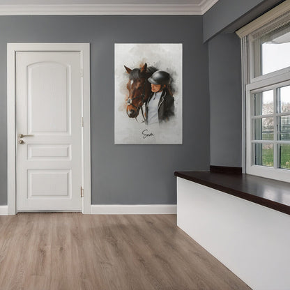 Personalisierte Leinwand - Dein Pferd als Kunstwerk