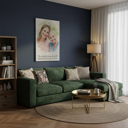 Personalisiertes Muttertagsgeschenk - Euer Bild als Kunstwerk auf Leinwand