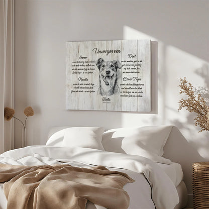 Personalisierte Leinwand  "Unvergessen"