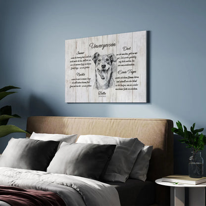 Personalisierte Leinwand  "Unvergessen"